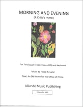 Morning and Evening SA choral sheet music cover